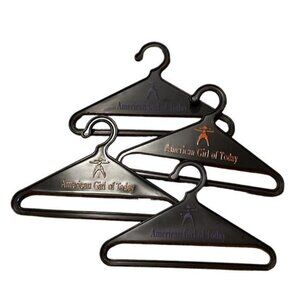 American Girl Of Today Doll Clothes Black Plastic Hangers Set Of 4